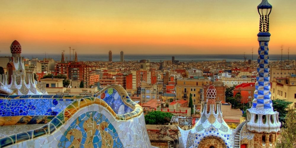 atardecer en Barcelona